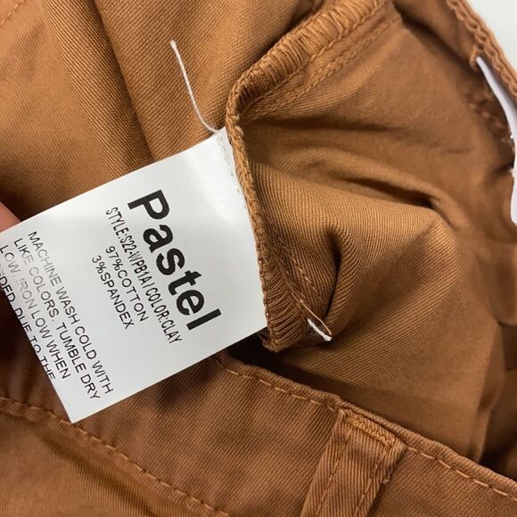 pastel 2 pc set short pant with raw edge cuff/collared CA shirt sz  7 kids New - Picture 10 of 14